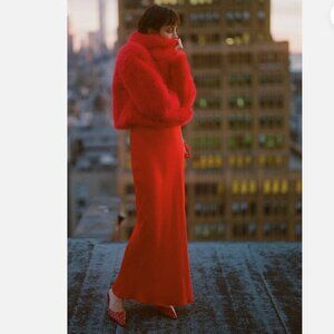 Anthropologie Tilda Maxi Slip Skirt